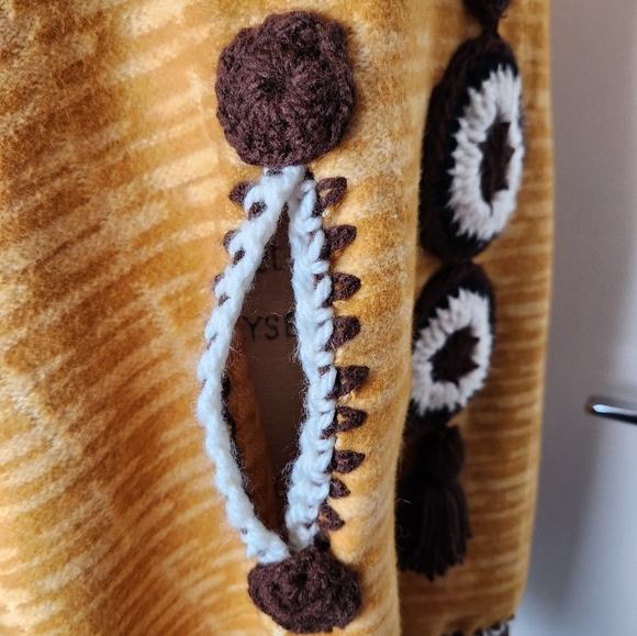 70s funky wool poncho - Picture 10 of 11